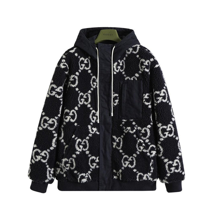 Gucci GG Fuzzy Fabric Jacquard Jacket &