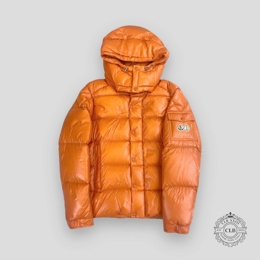 MONCLER MAYA 70 PUFFER COAT - ORANGE