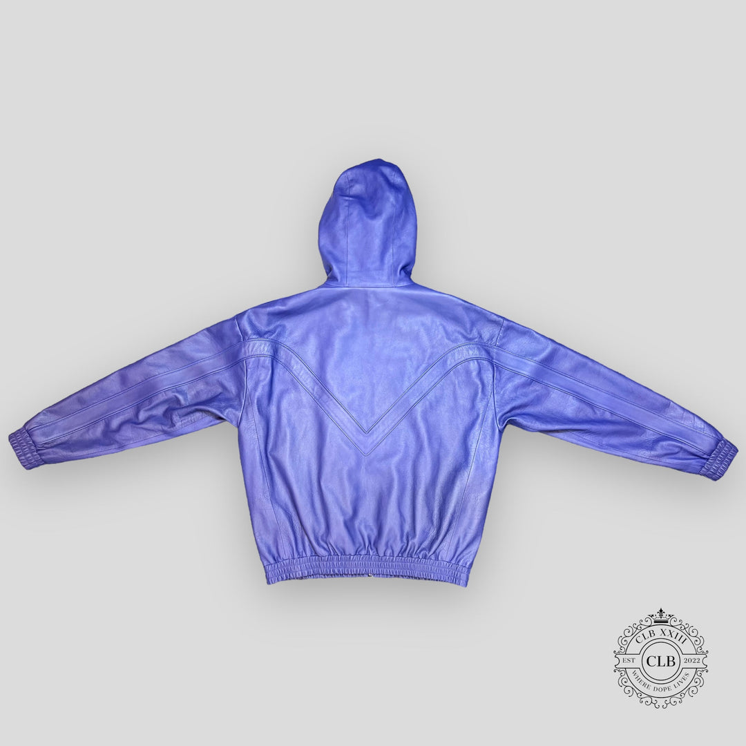 Louis Vuitton Leather Track Jacket in Purple