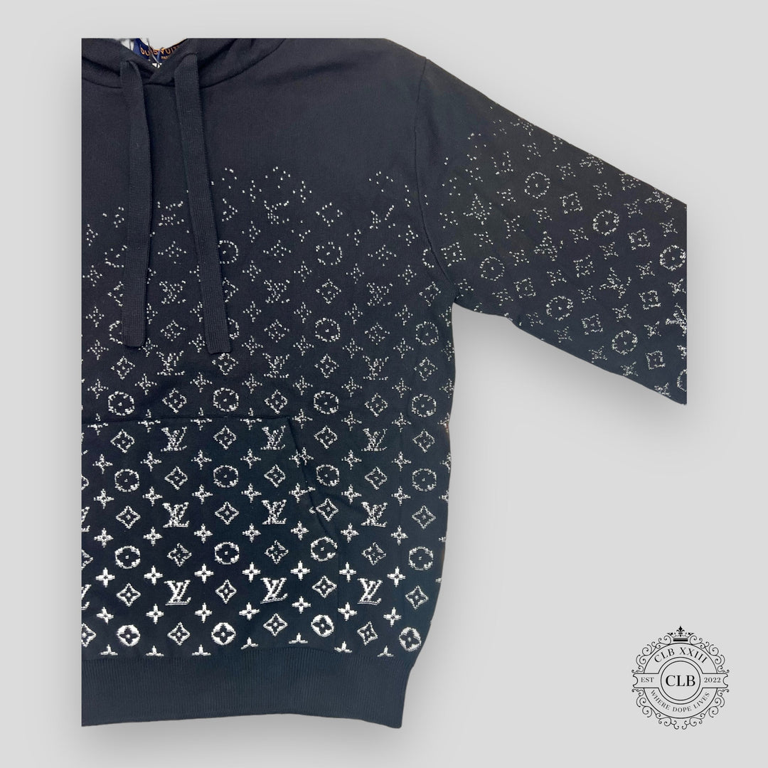 LOUIS VUITTON MONOGRAM DEGRADE HOODIE - BLACK