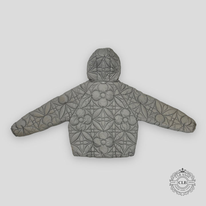 Louis Vuitton Reversible Quilted Puffer Coat in Grey
