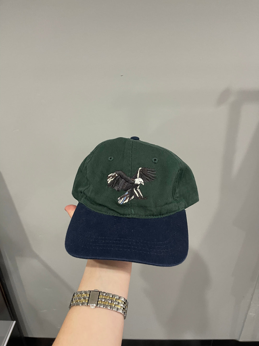 Travis Scott Birds in the Trap Bird Washed Denim Hat Green