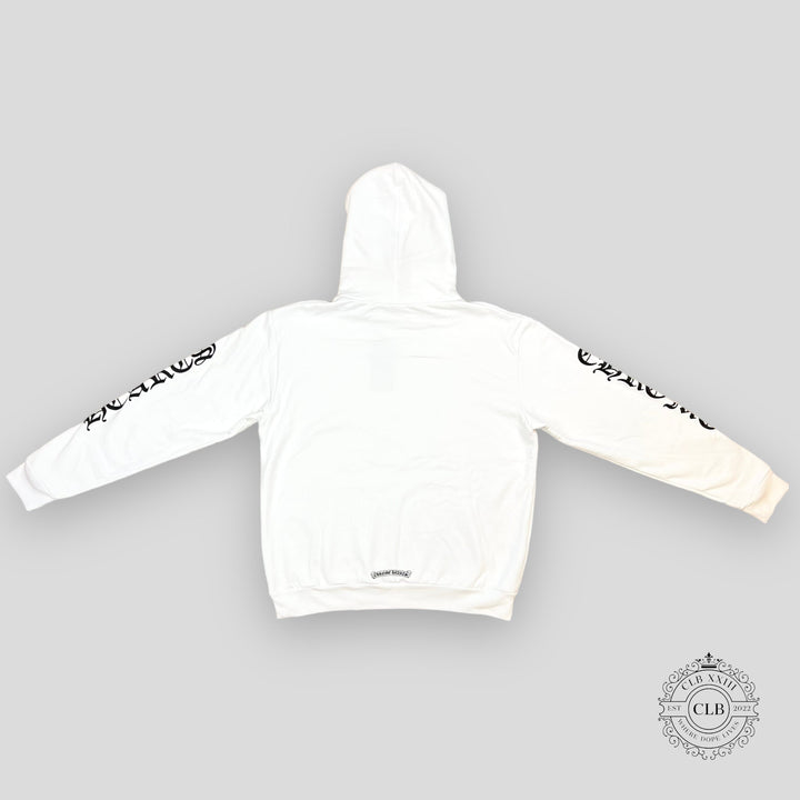 CHROME HEARTS LOGO HOODIE - WHITE