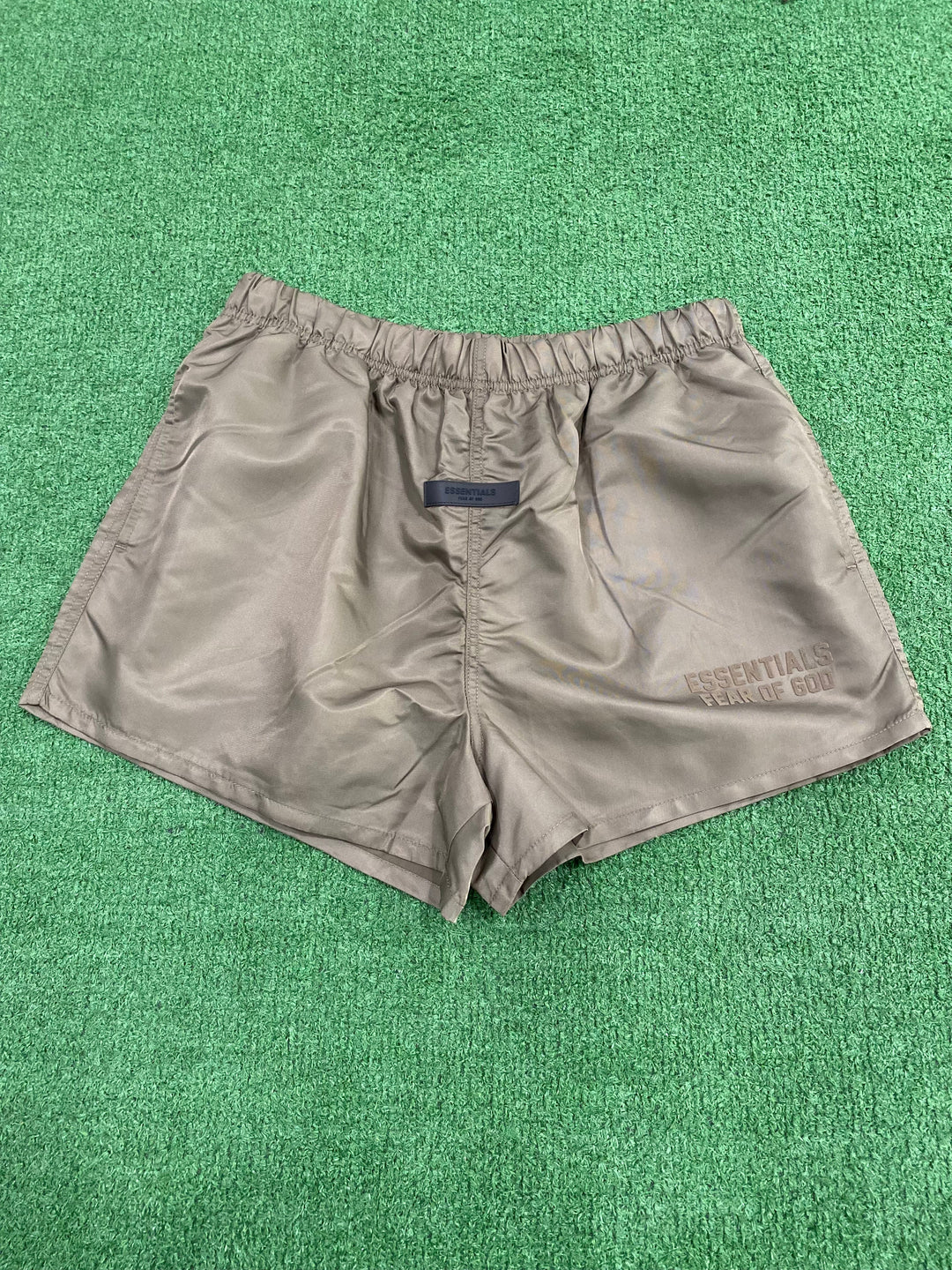 Fear of God Essentials Nylon Running Shorts Wood