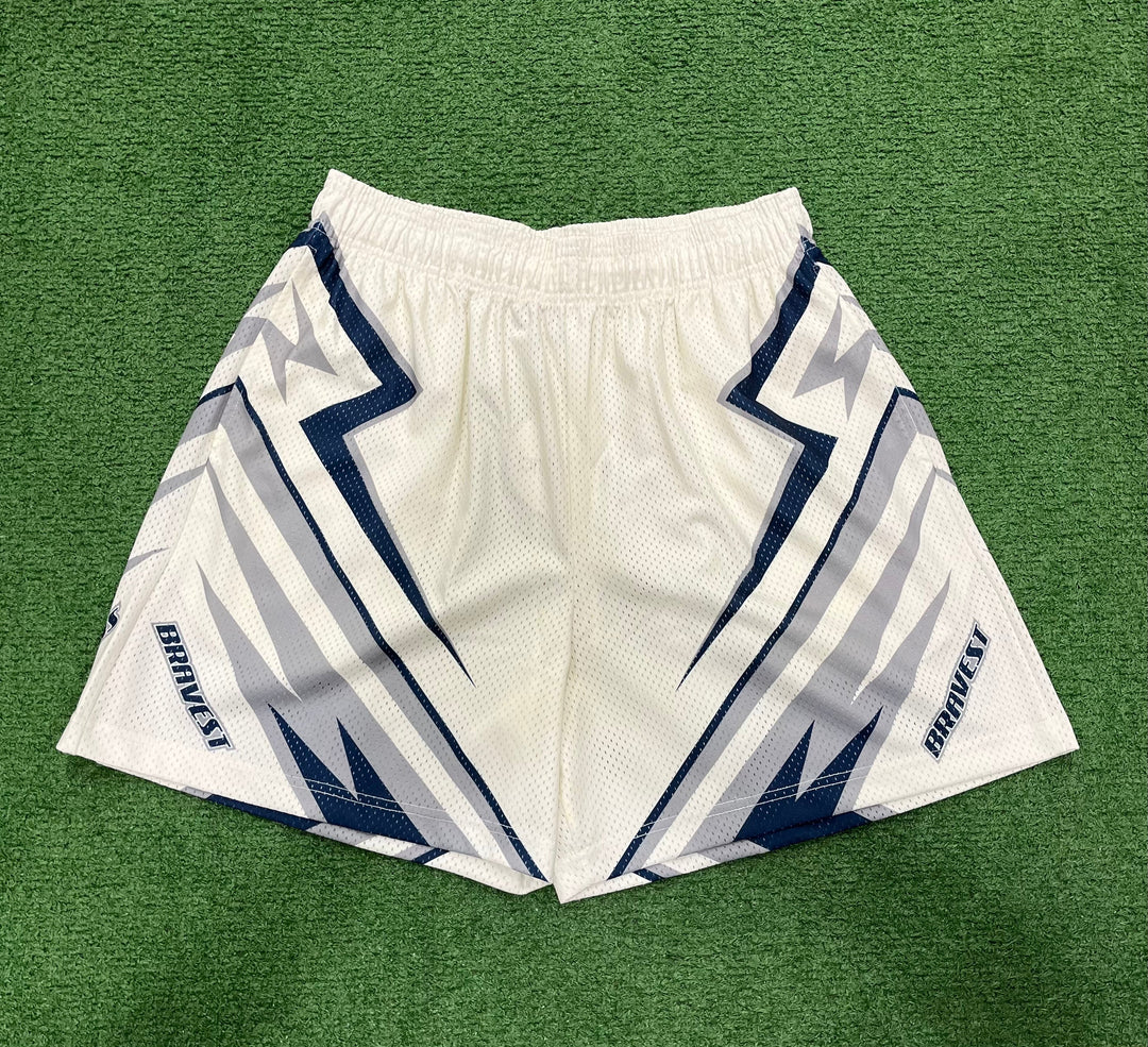 Bravest Studios Moto Shorts White