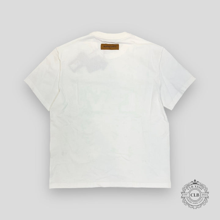LOUIS VUITTON LV SPREAD EMBROIDERY T-SHIRT - WHITE/GREEN
