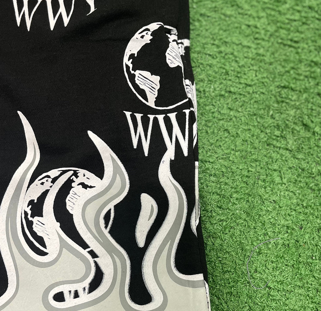 WWY Flame Shorts Black