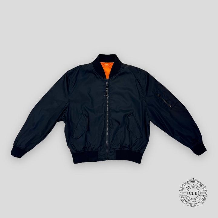 Louis Vuitton Reversible Bomber Jacket in Black / Orange