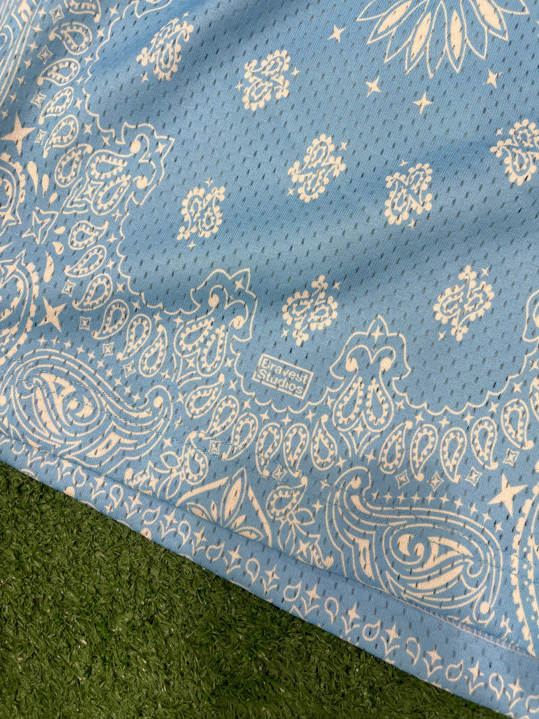 Bravest Studios Sky Blue Paisley Shorts