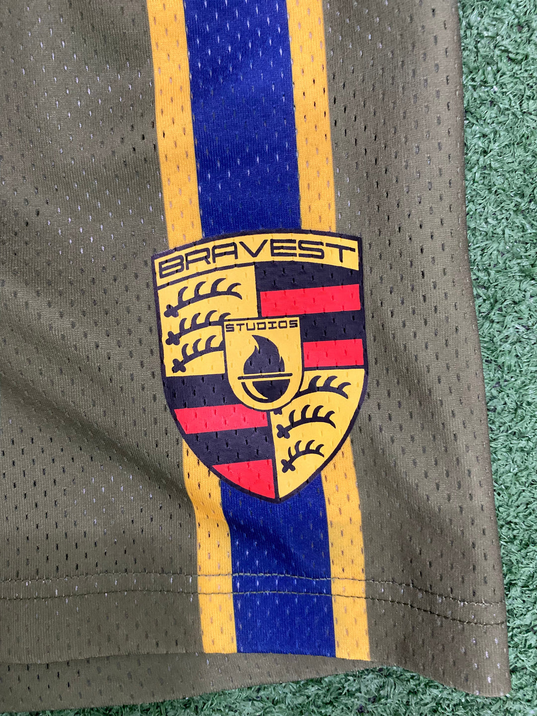 Bravest Studios Olive Racing Shorts