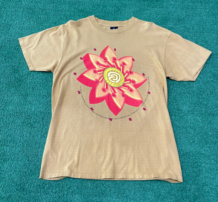 Travis Scott Cactus Jack Flower T-shirt Gold
