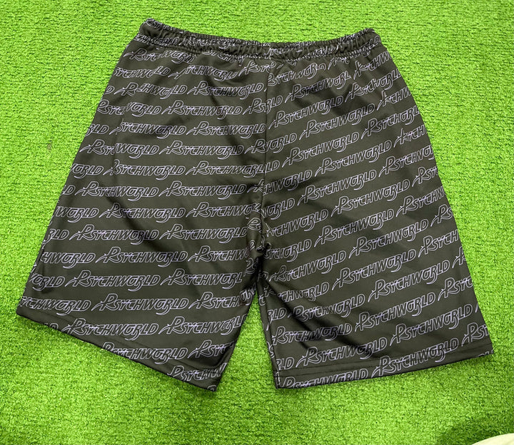 Psychworld Black Shorts Purple Logos