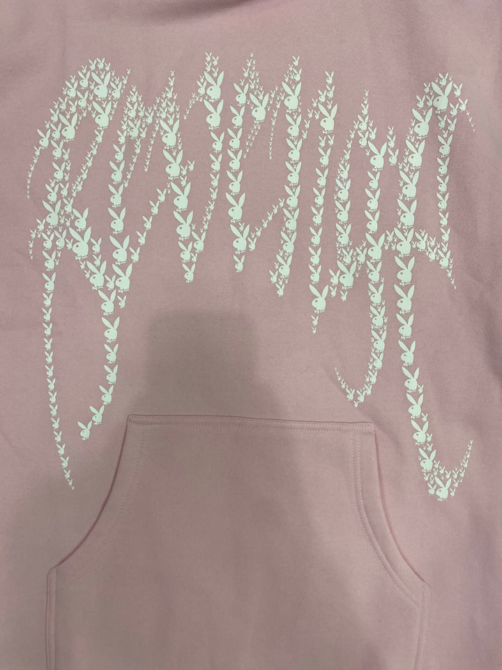 Revenge x Playboy Bunny Hoodie Pink