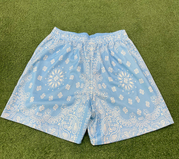 Bravest Studios Sky Blue Paisley Shorts
