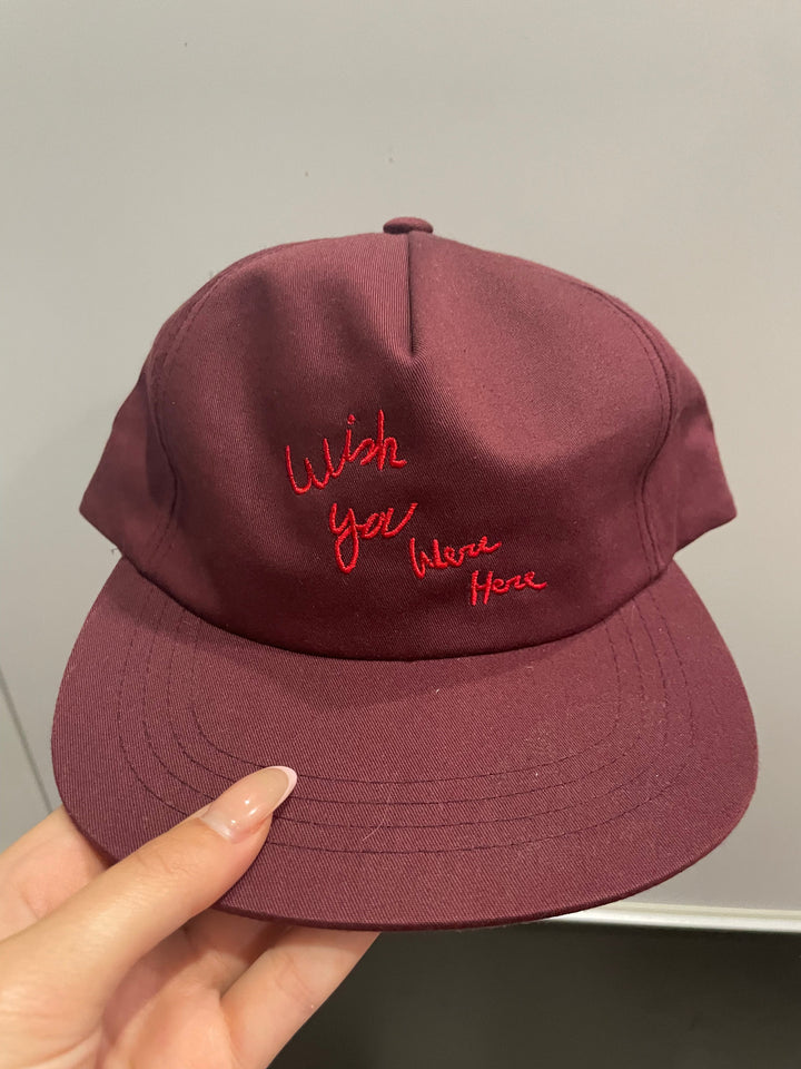 Travis Scott Astroworld Tour Wish You Were Here Hat Maroon