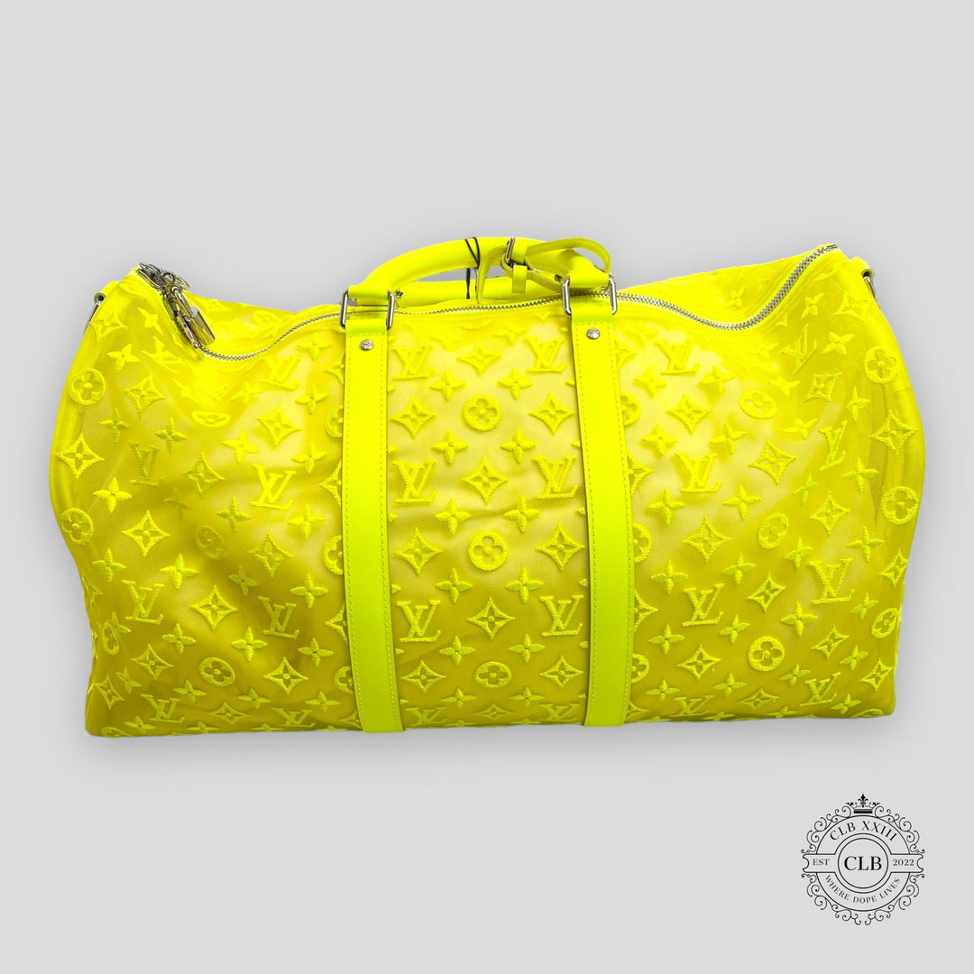 LOUIS VUITTON MESH KEEPALL BANDOULIERE 50 - YELLOW