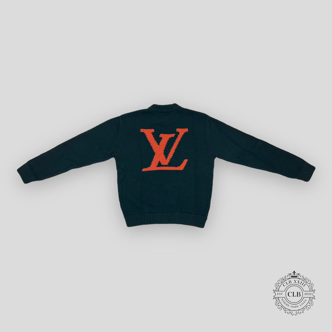 LOUIS VUITTON HANDKNIT CREWNECK SWEATER - GREEN