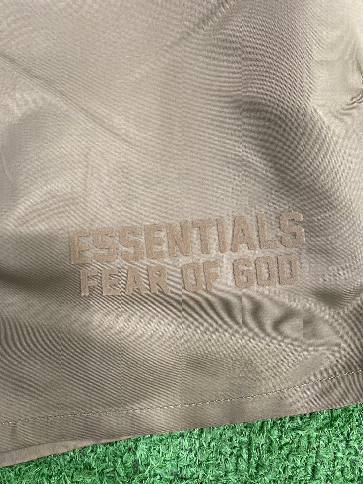 Fear of God Essentials Nylon Running Shorts Wood