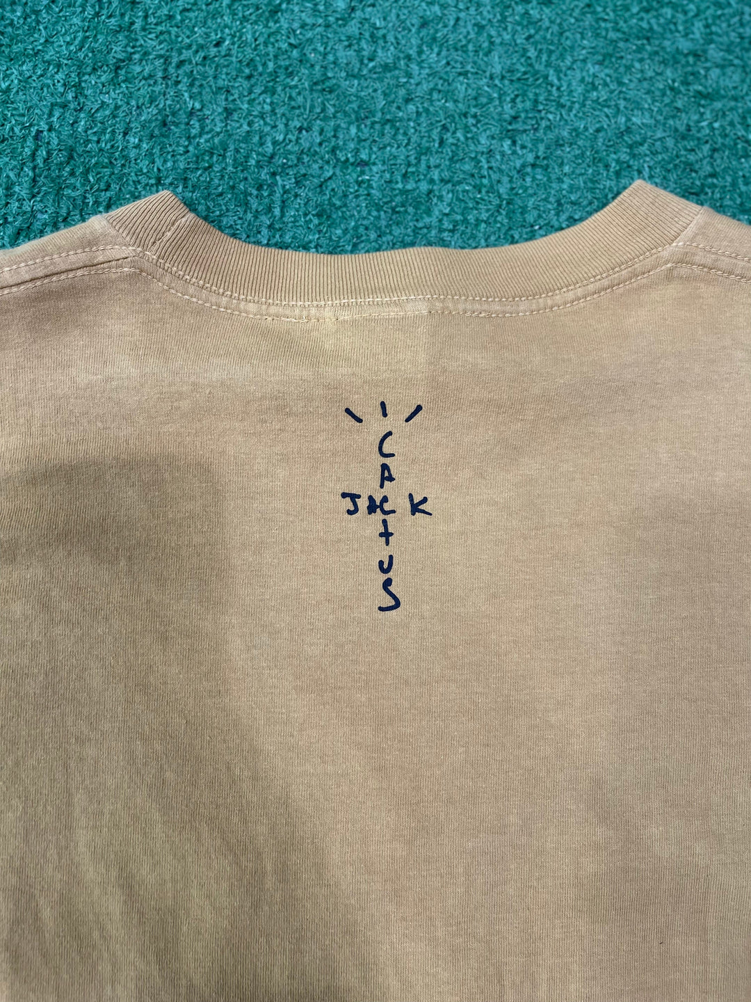 Travis Scott Cactus Jack Flower T-shirt Gold