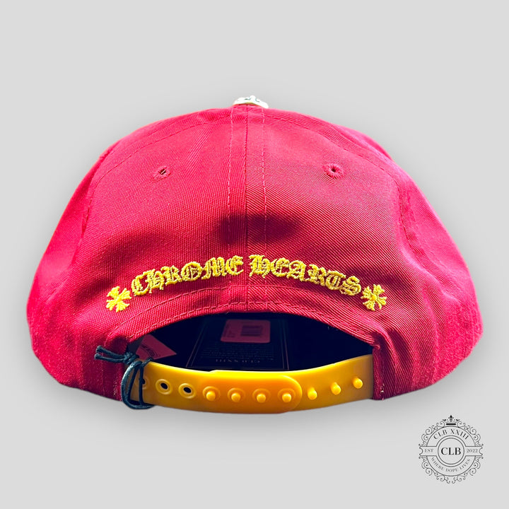 Chrome Hearts CH Embroidered Hat in Red / Yellow