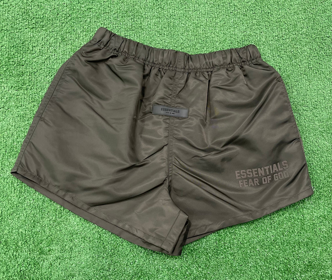 Fear of God Essentials Nylon Running Shorts Off Black