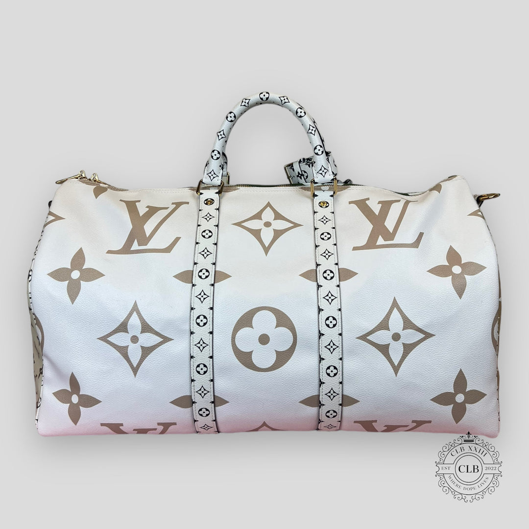 LOUIS VUITTON GIANT MONOGRAM KEEPALL 50 - KHAKI / BEIGE