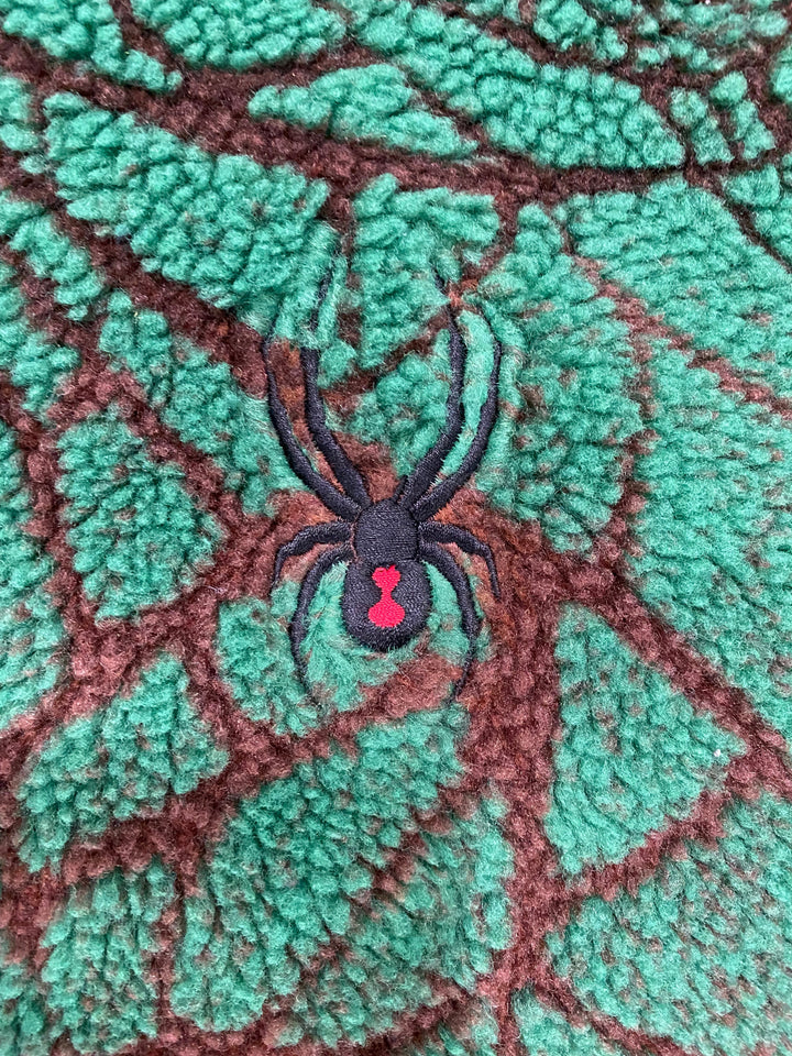 Supreme Spyder Web Polar Fleece Jacket Brown