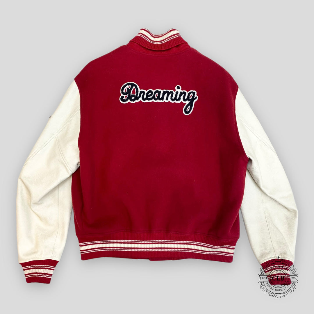 LOUIS VUITTON MLK DREAMING VARSITY JACKET - RED