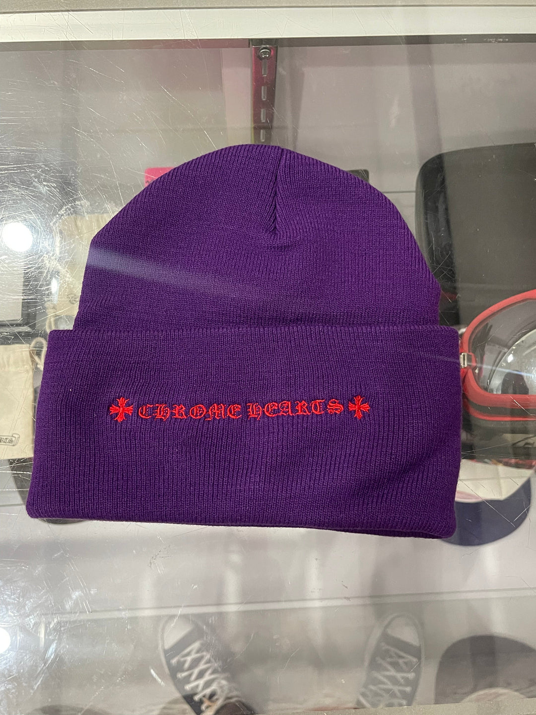 Chrome Hearts Watch Cap Cross Beanie Purple