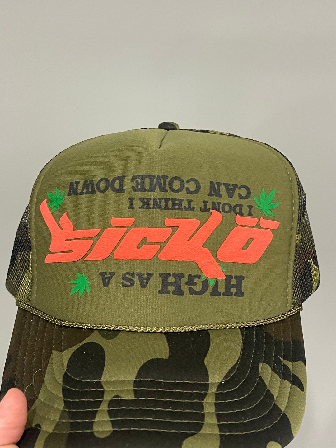 Sicko Laundry High Trucker Hat 2 - Dark Camo