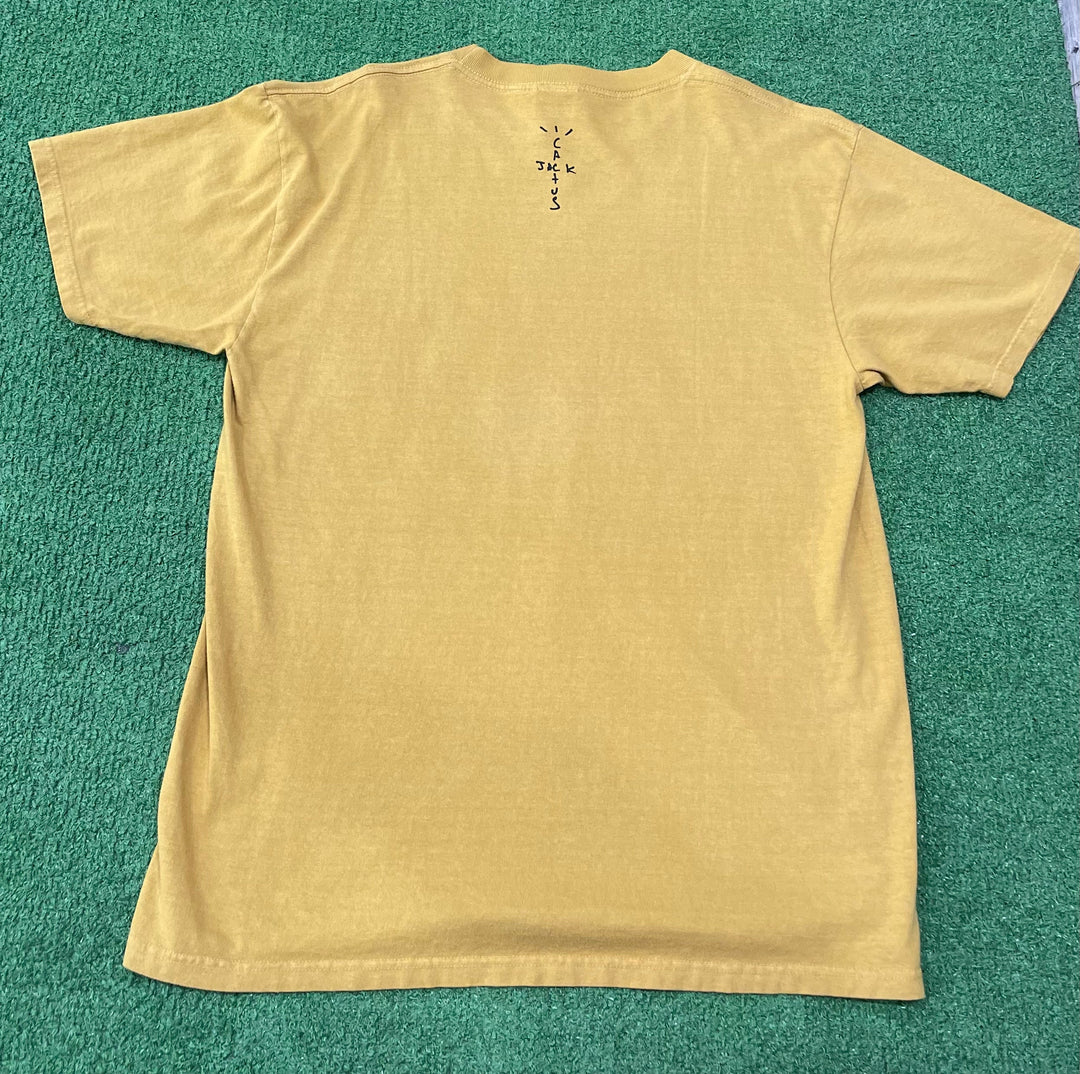 Travis Scott Cactus Jack Flower T-shirt Gold