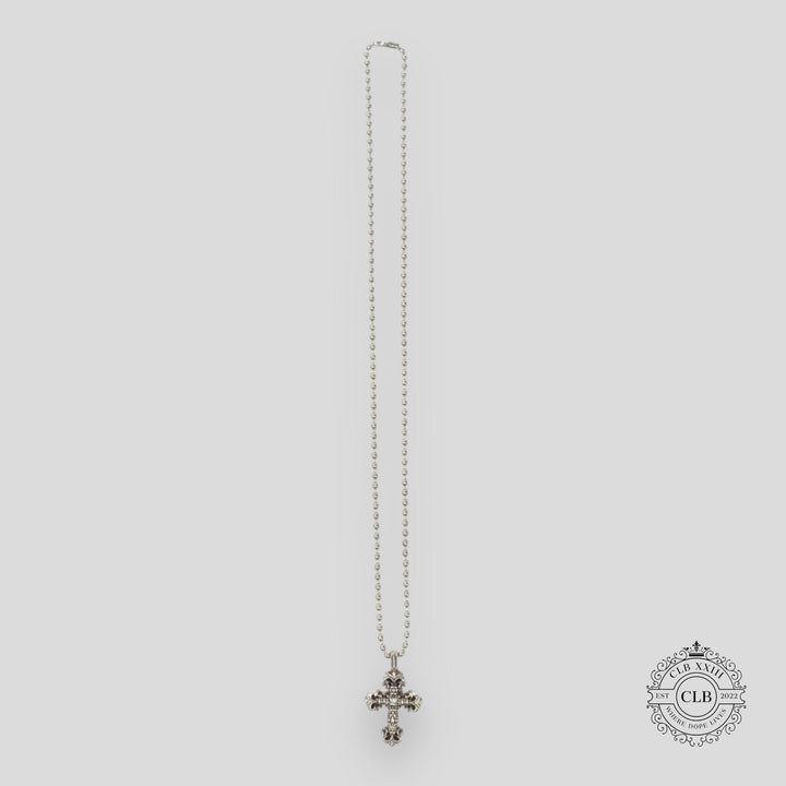 Chrome Hearts Diamond Embellished Tiny Filigree Pendant