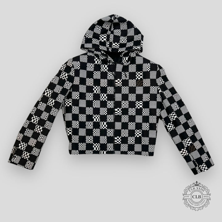 LOUIS VUITTON CONSTRUCTED HOODIE - BLACK