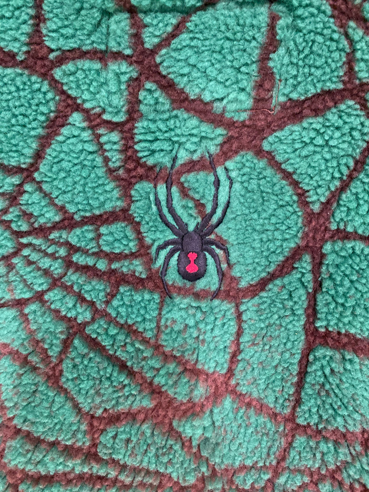 Supreme Spyder Web Polar Fleece Jacket Brown