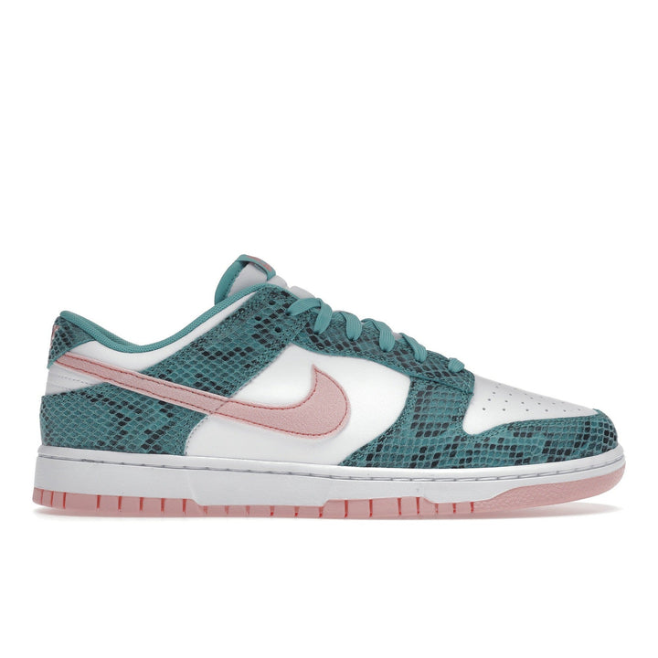 Nike Dunk Low Snakeskin Washed Teal Bleached Coral
