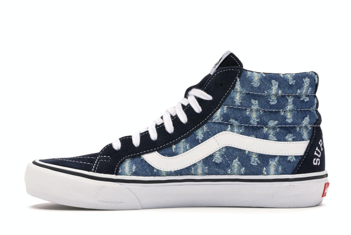 Vans Sk8-Hi Supreme Hole Punch Denim Blue