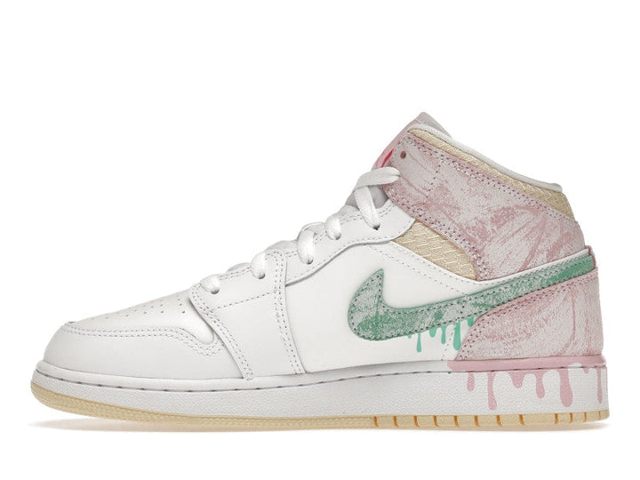 Air Jordan 1 Mid SE GS "Paint Drip"