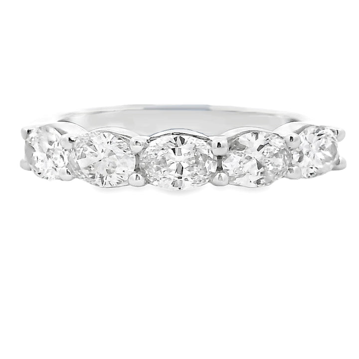 Lab Grown Diamond Wedding Band Ring 14KT White Gold