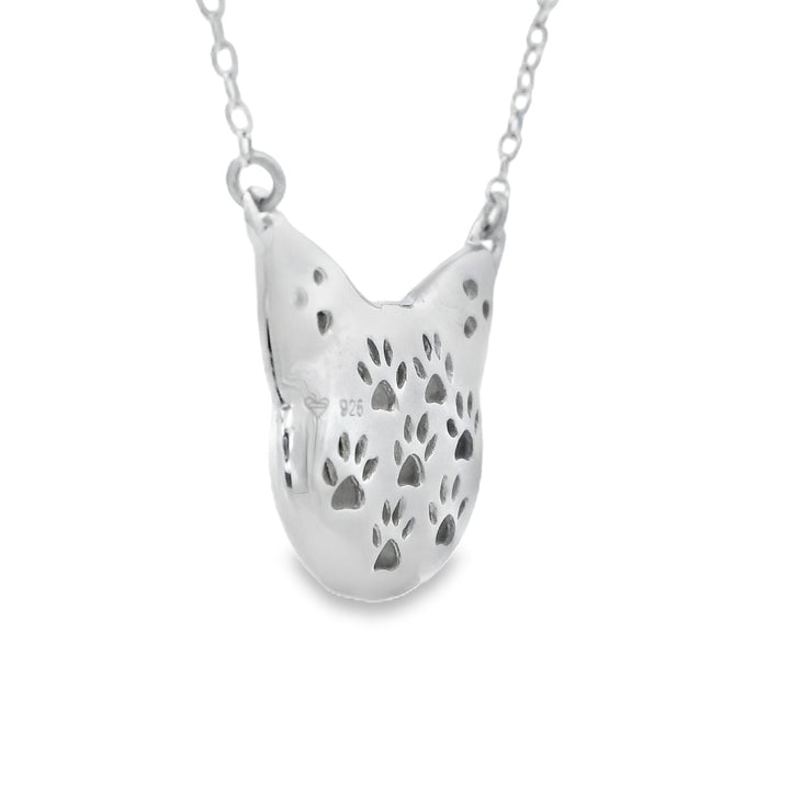 Natural .05ct Diamond Animal Pendant Sterling Silver