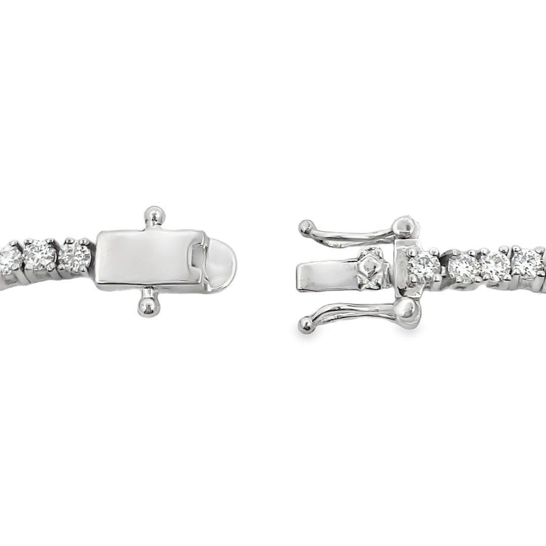Moissanite Malachite Tennis Bracelet Sterling Silver