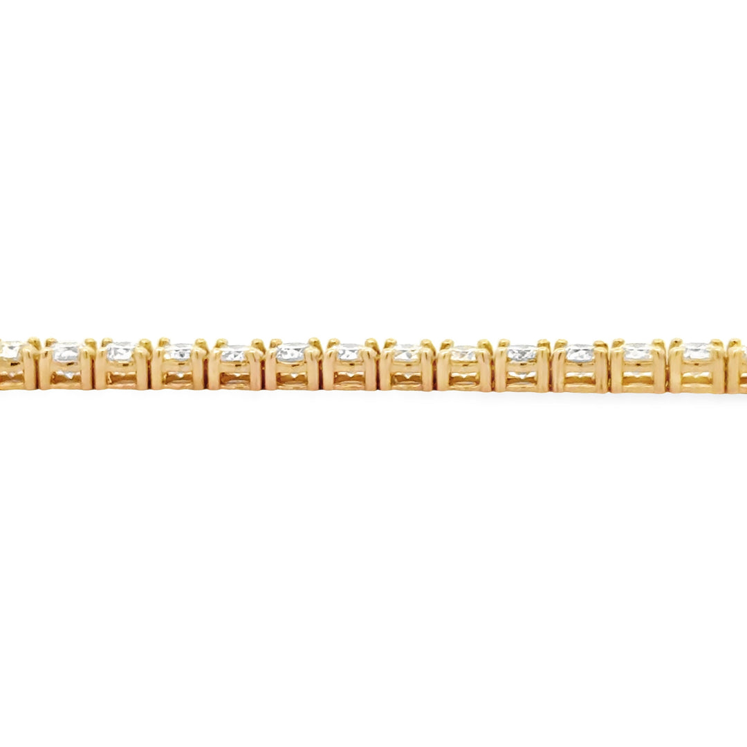5.50ct Diamond Tennis Bracelet 18KT Yellow Gold