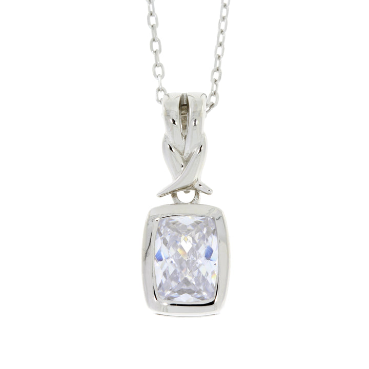Cubic Zirconium Fashion Pendants Sterling Silver