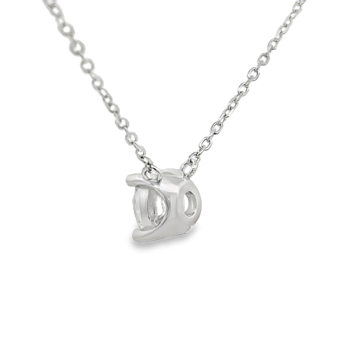 1.00ct Lab Grown Diamond Pendant Sterling Silver
