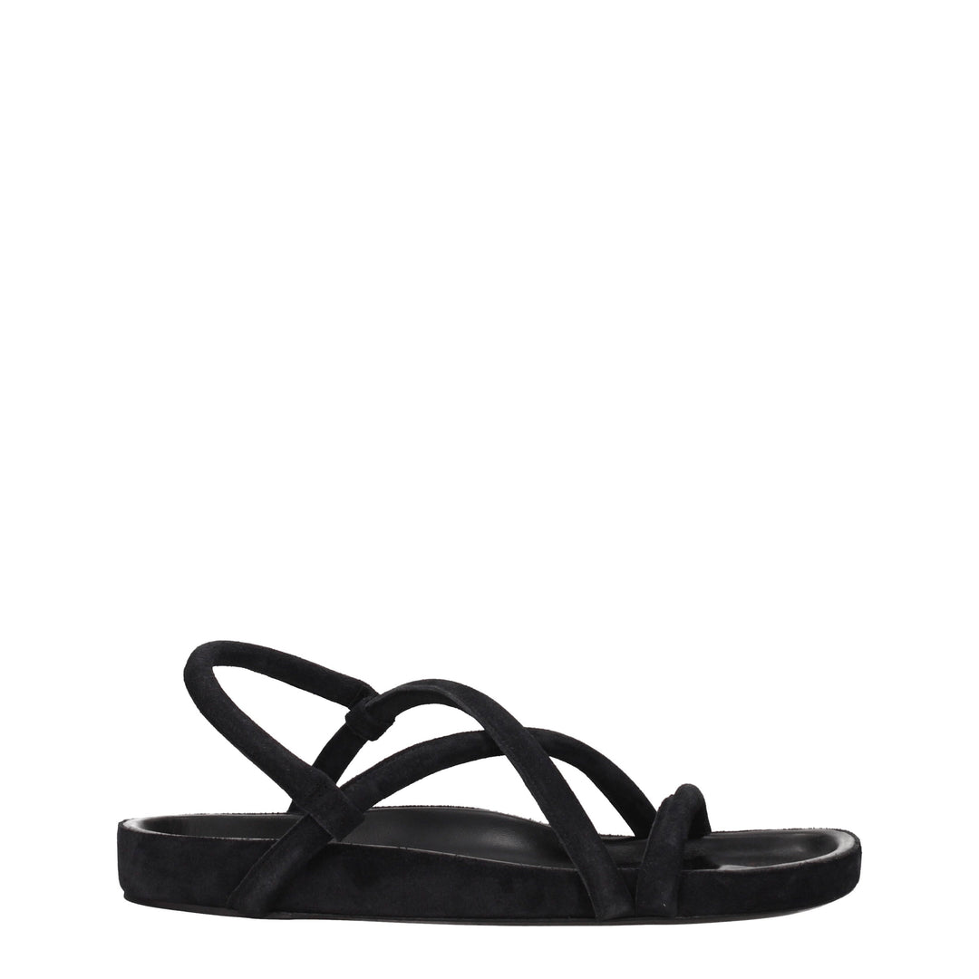 Isabel Marant Sandali Uomo Camoscio Nero