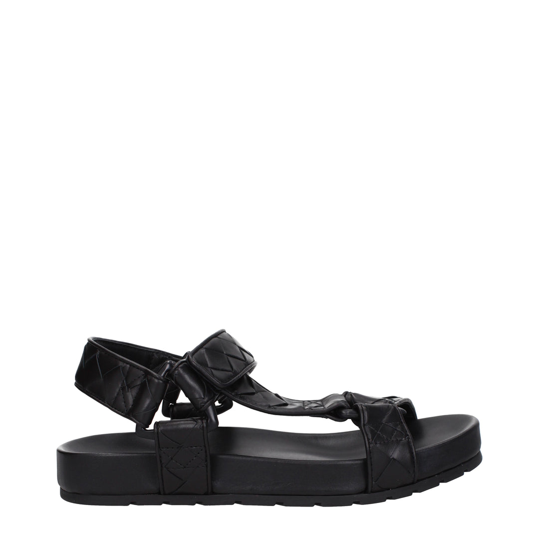 Bottega Veneta Sandali Uomo Pelle Nero