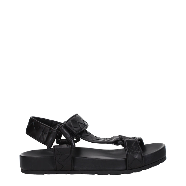 Bottega Veneta Sandali Uomo Pelle Nero