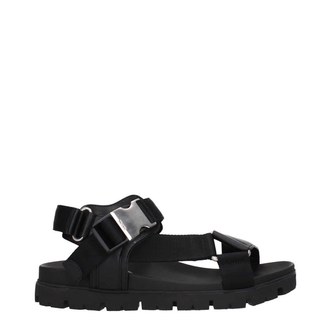 Prada Sandali Uomo Pelle Nero