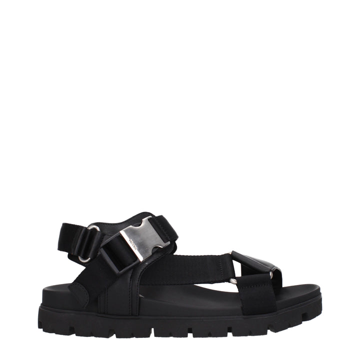 Prada Sandali Uomo Pelle Nero