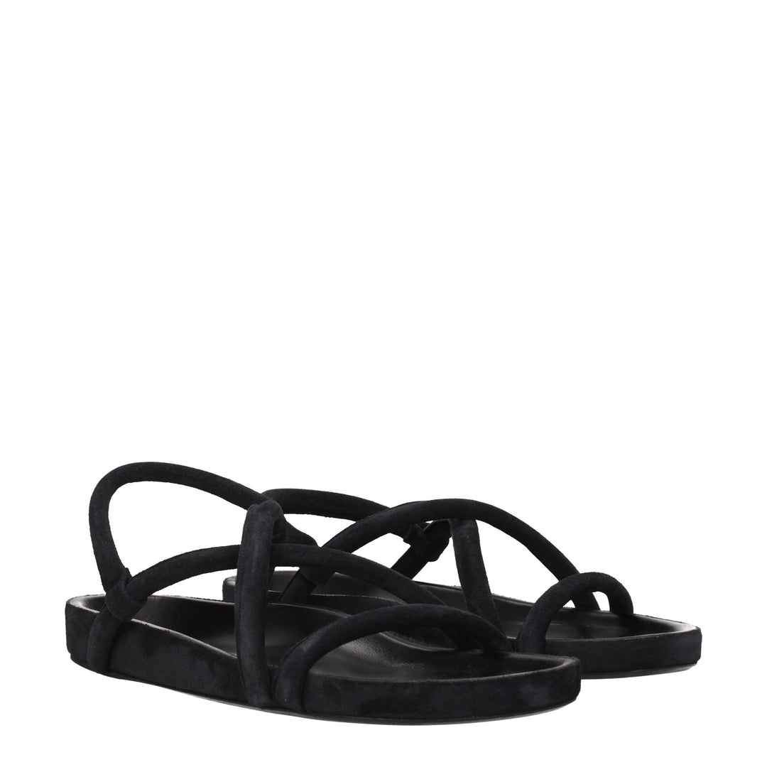 Isabel Marant Sandali Uomo Camoscio Nero