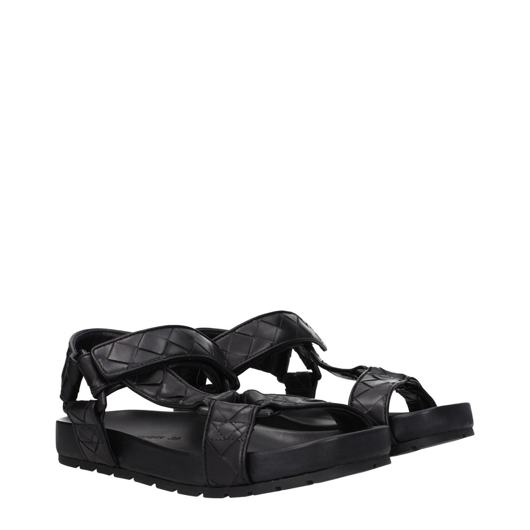 Bottega Veneta Sandali Uomo Pelle Nero